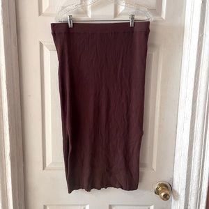 Pure collection side split skirt